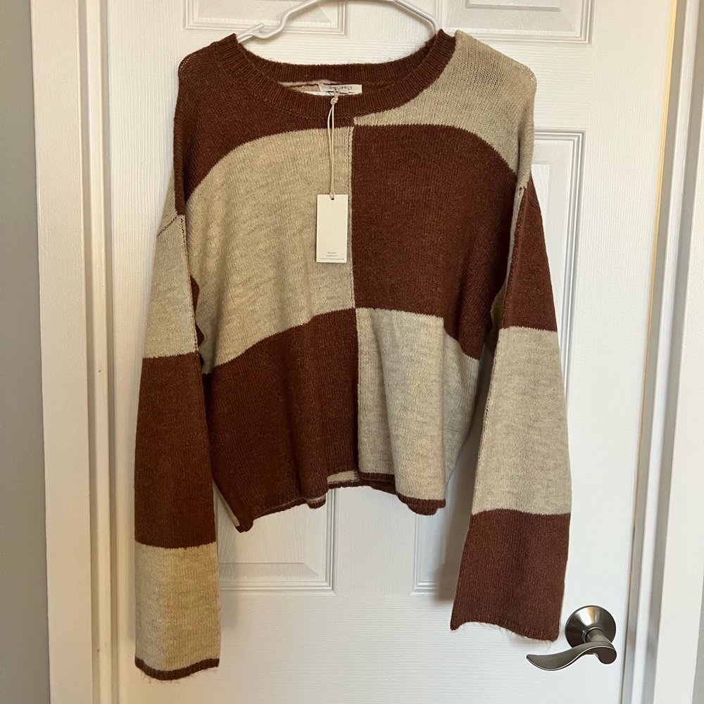 NWT ZSupply Color Block Sweater
